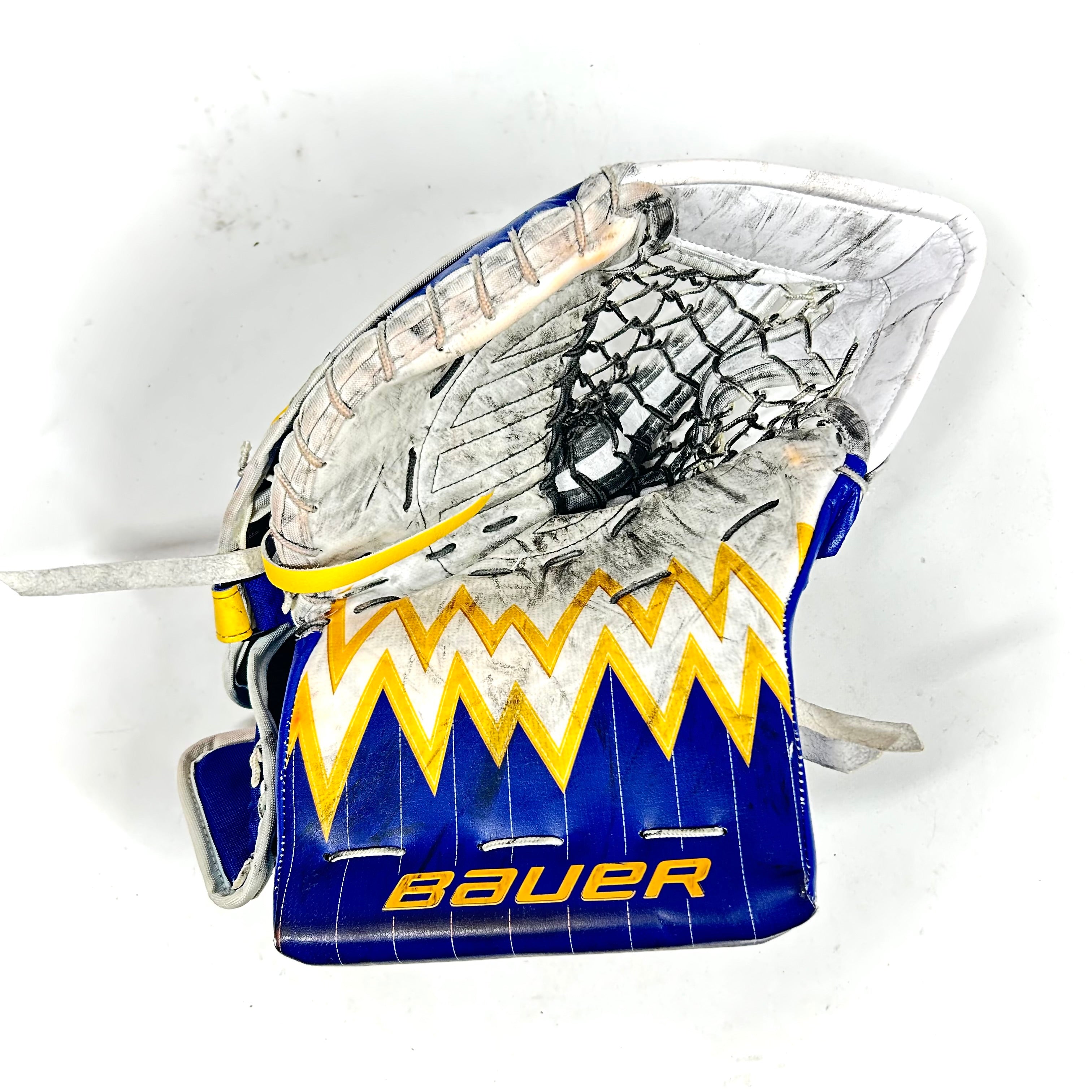 Bauer Supreme UltraSonic - Gant de gardien droit Pro Stock d'occasion (bleu/bleu marine)